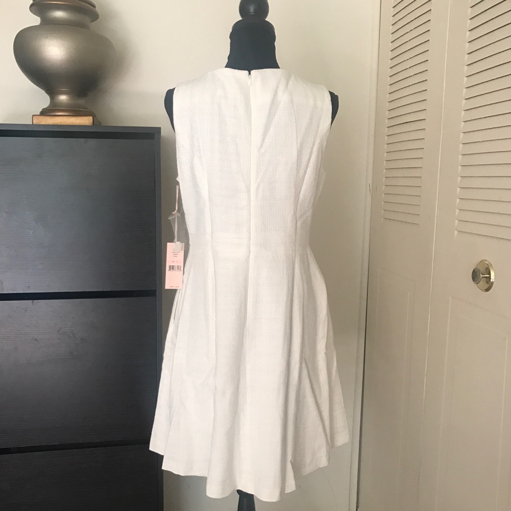 Nanette Lepore Sleeveless Button Woven Dress Sz 10 - Picture 6 of 8